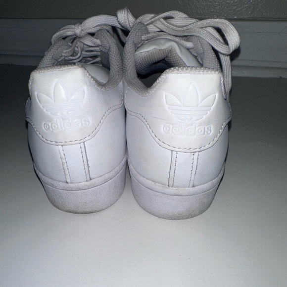 Adidas White Superstar Sneakers - Picture 3 of 8